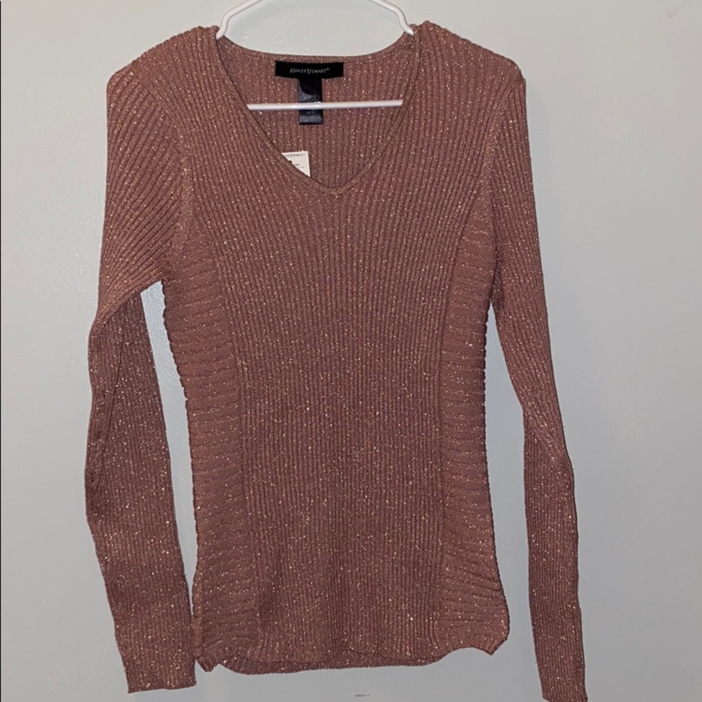 Ashley Stewart gold sweater